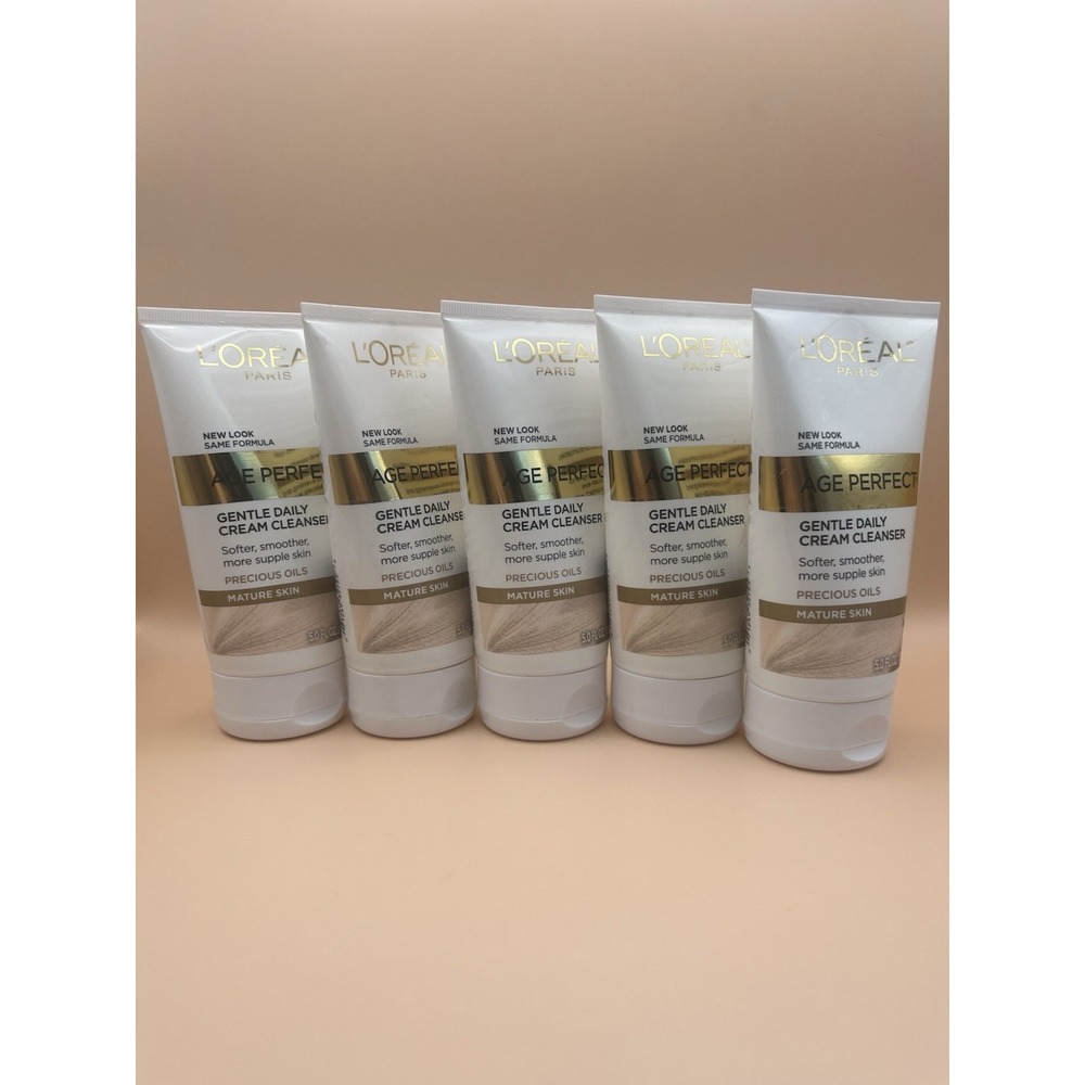 L'Oreal Paris Age‎ Perfect (5) Gentle Daily Cream Cleanser Mature Skin 5oz New
